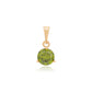 Colgante de Aleación Bañado en Oro con Cristal Emporia® Verde
