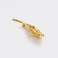Broche de Aleación Bañado en Oro con Cristal Emporia® Blanco y Cristal Emporia® Amarillo