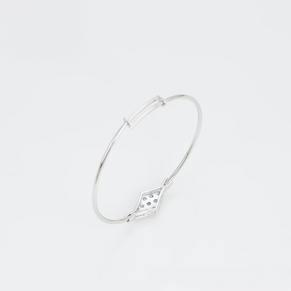 Pulsera de Aleación Bañado en Oro con Cristal Emporia® Blanco 6 