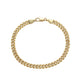 Pulsera de Aleación Bañado en Oro