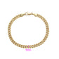 Pulsera de Aleación Bañado en Oro