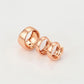 Conjunto de Aleación Bañado en Oro con Cristal Emporia® Rojo y Cristal Emporia® Blanco ( Pendientes +Anillo )