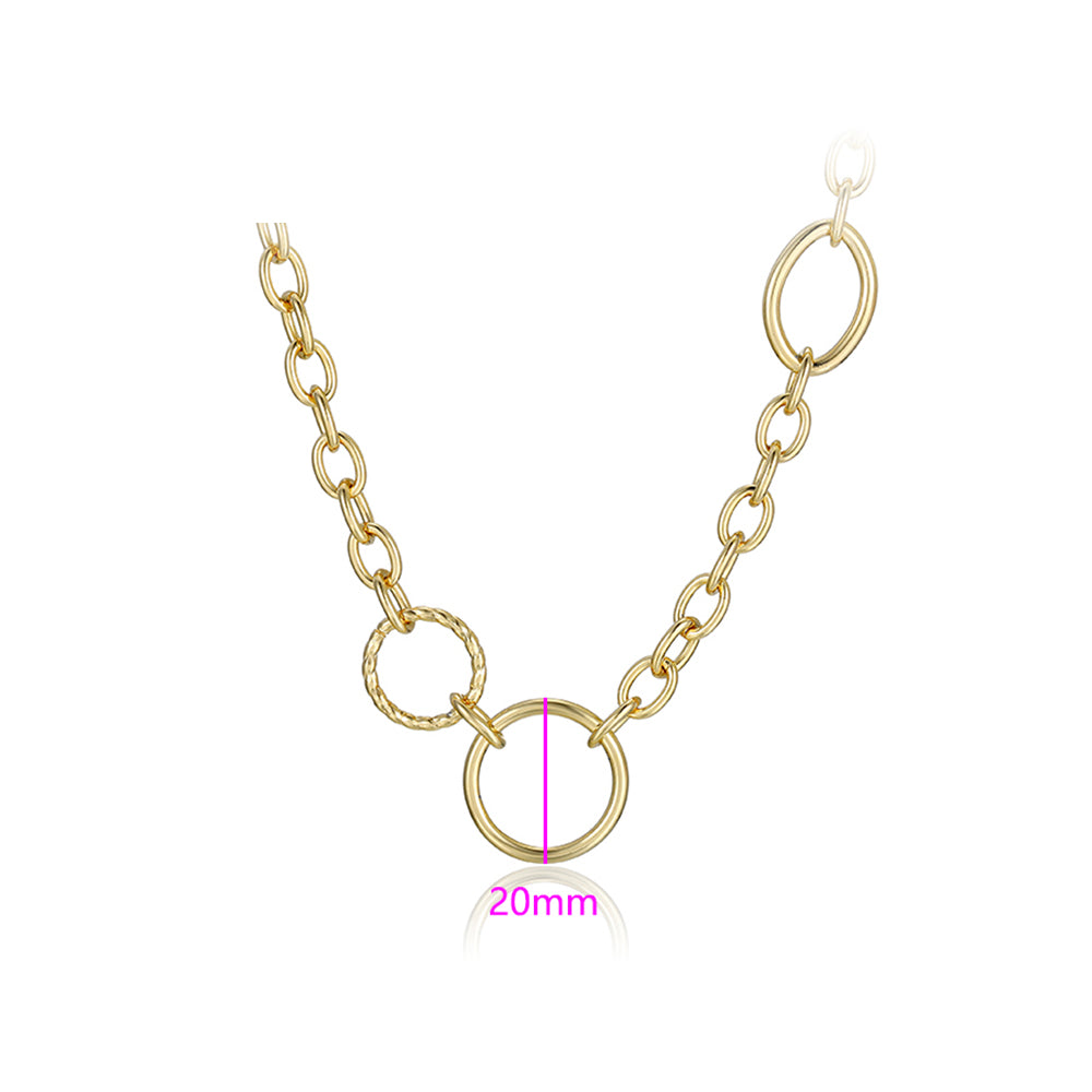 Collar de Aleación Bañado en Oro