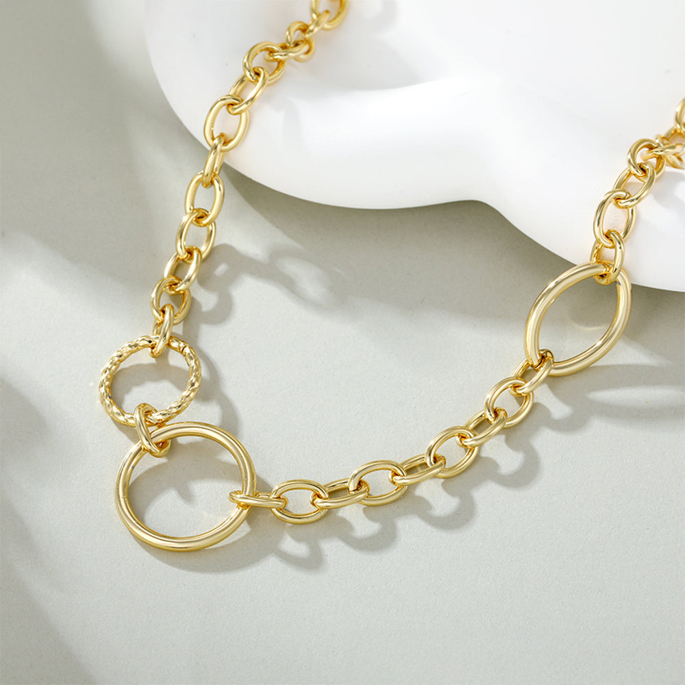 Collar de Aleación Bañado en Oro 1 