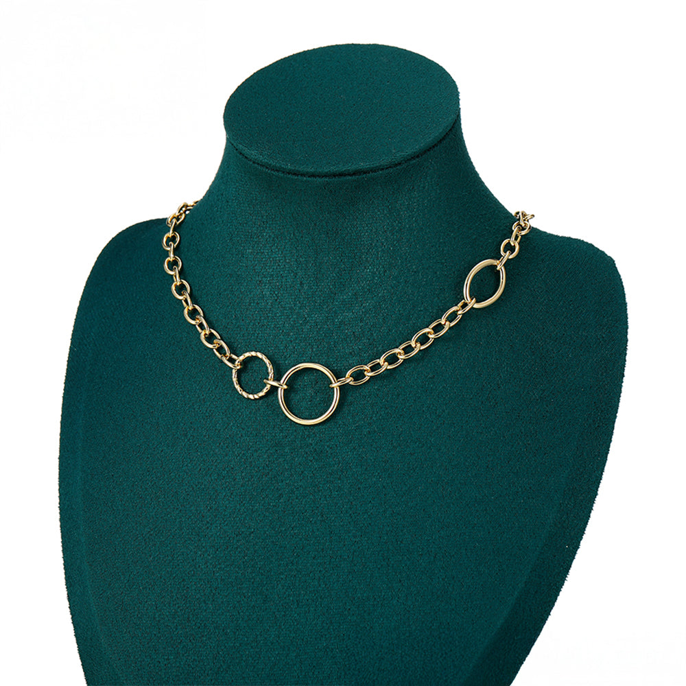 Collar de Aleación Bañado en Oro 5 