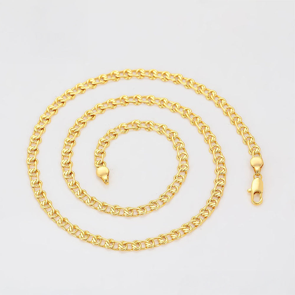 Collar de Aleación Bañado en Oro 4 