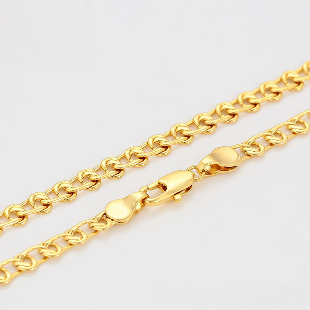 Collar de Aleación Bañado en Oro 5 