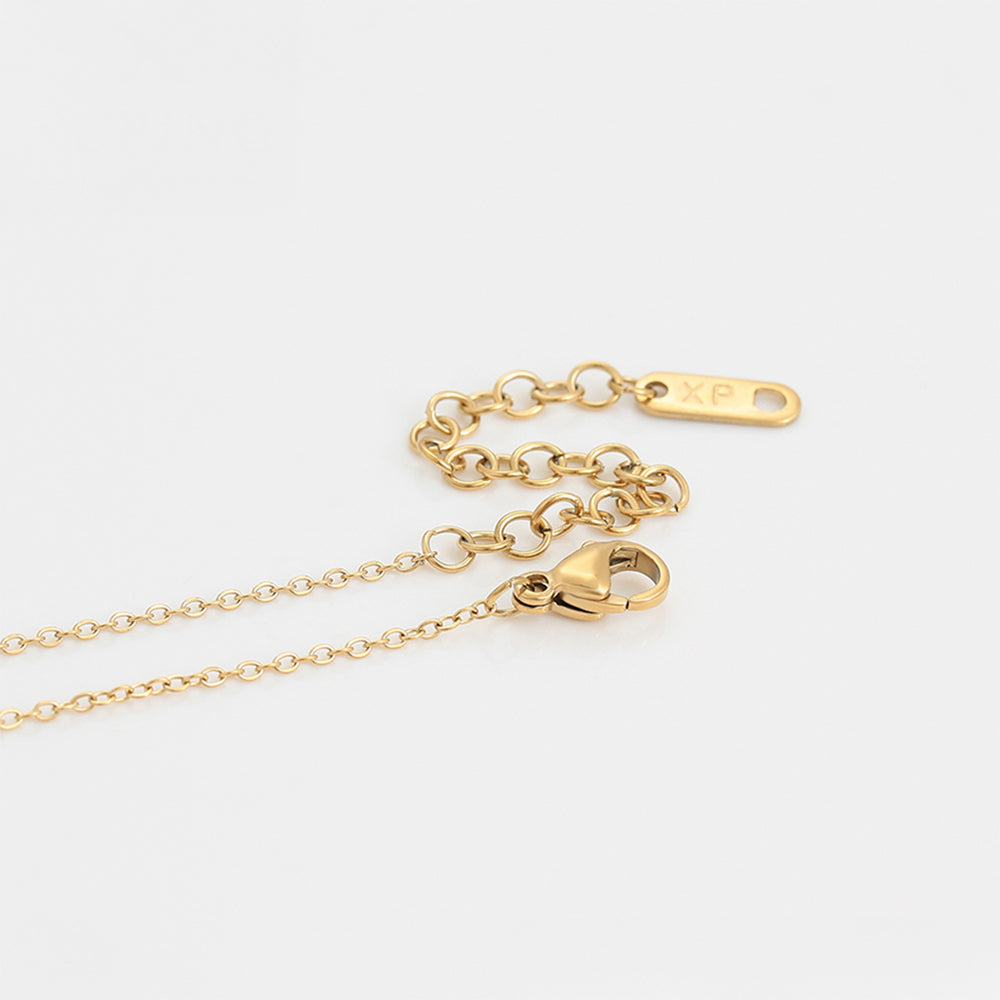 Collar de Aleación Bañado en Oro con Cristal Emporia® Rojo y Cristal Emporia® Azul 7 