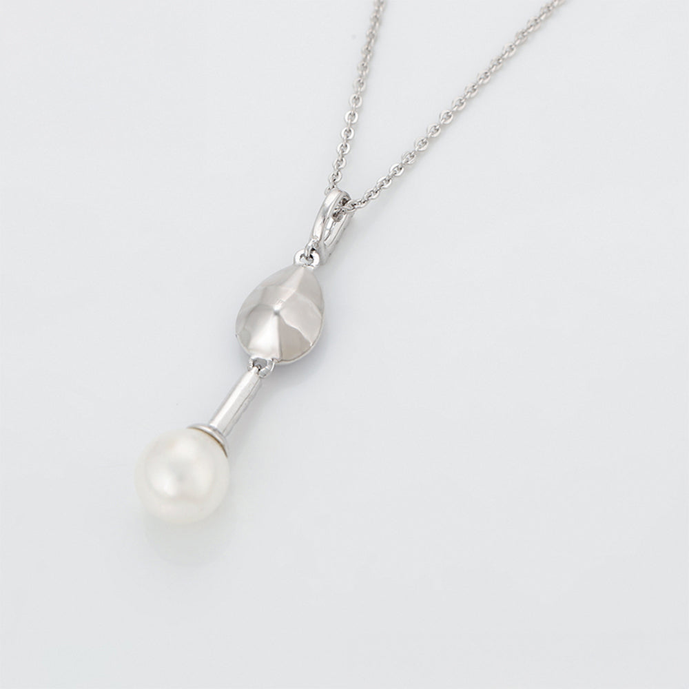 Collar de Aleación Bañado en Oro con Cristal Emporia® Púrpura y Perla de cristal 6 