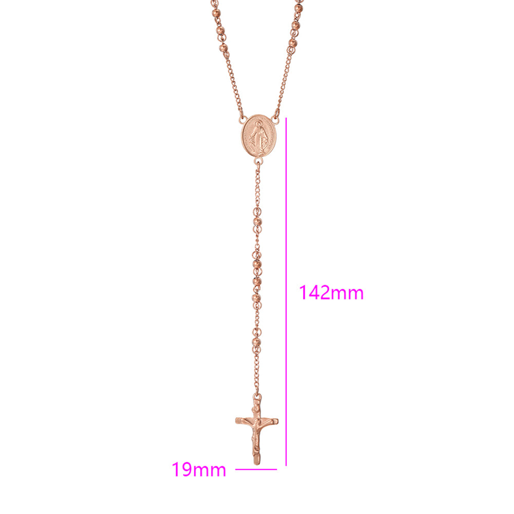 Cruz Collar de Aleación Bañado en Oro ( Collar )