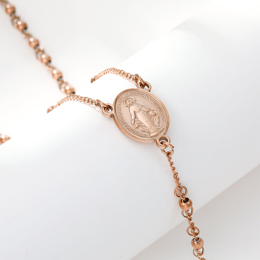 Cruz Collar de Aleación Bañado en Oro ( Collar )