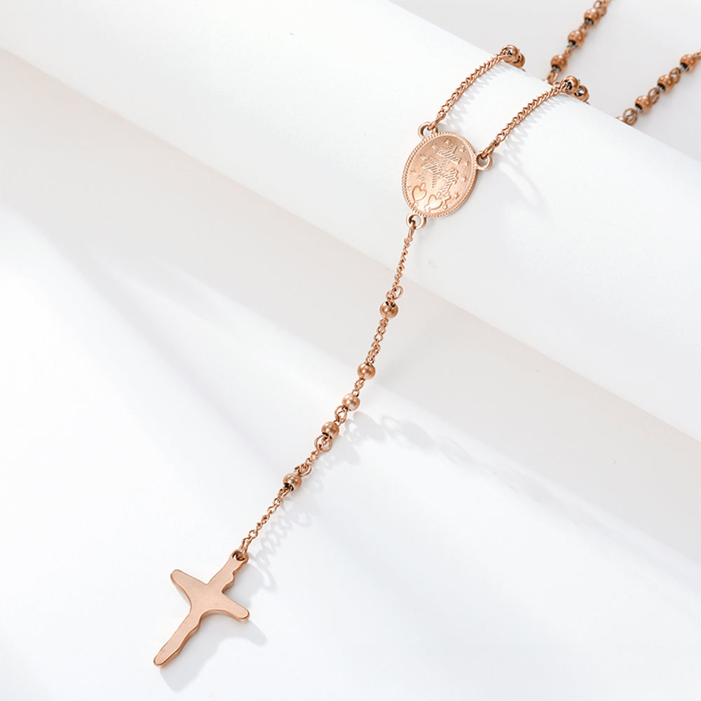 Cruz Collar de Aleación Bañado en Oro ( Collar ) 5 