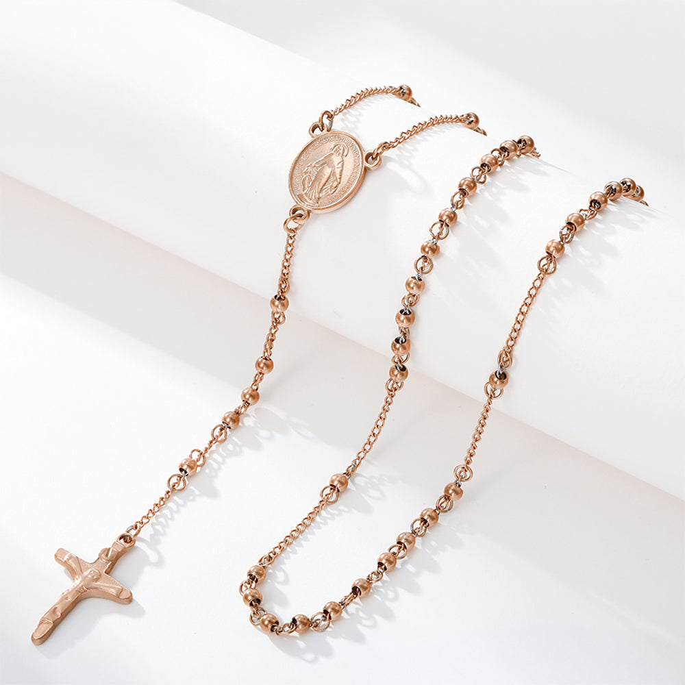 Cruz Collar de Aleación Bañado en Oro ( Collar ) 1 