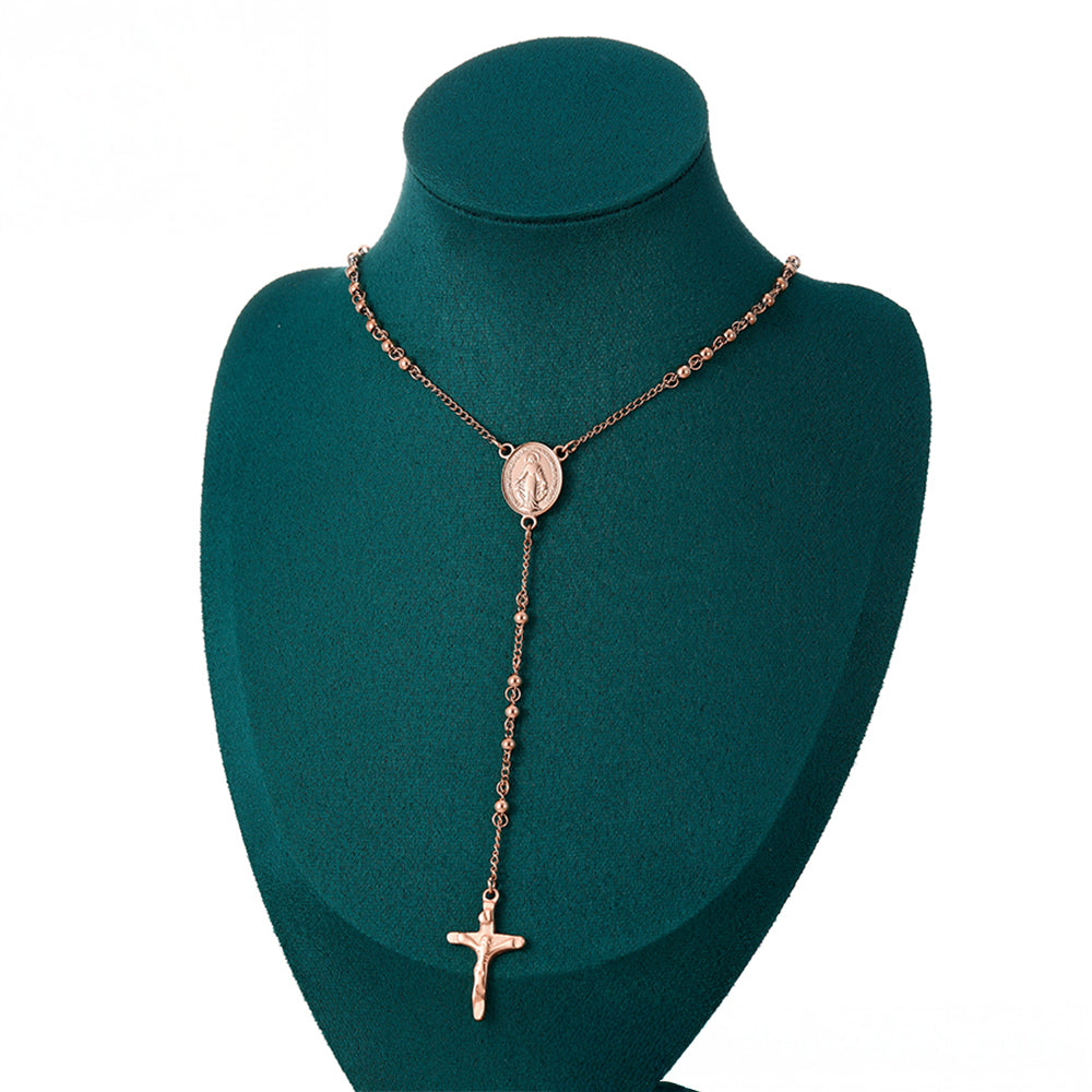 Cruz Collar de Aleación Bañado en Oro ( Collar ) 8 