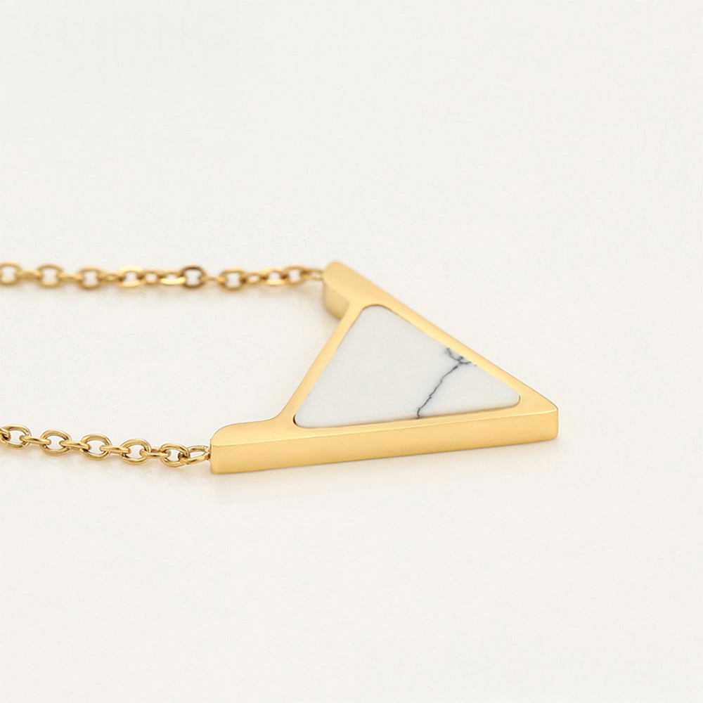 Conjunto de Aleación Bañado en Oro con Cristal Emporia® Blanco ( Collar +Pendientes )