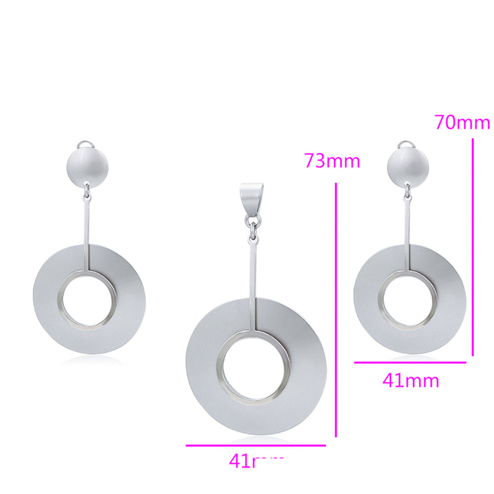 Conjunto de Aleación Bañado en Oro ( Pendientes +Colgante ) 2 