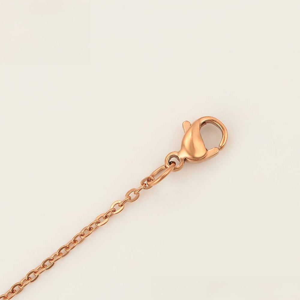 Conjunto de Aleación Bañado en Oro ( Collar +Pulsera )