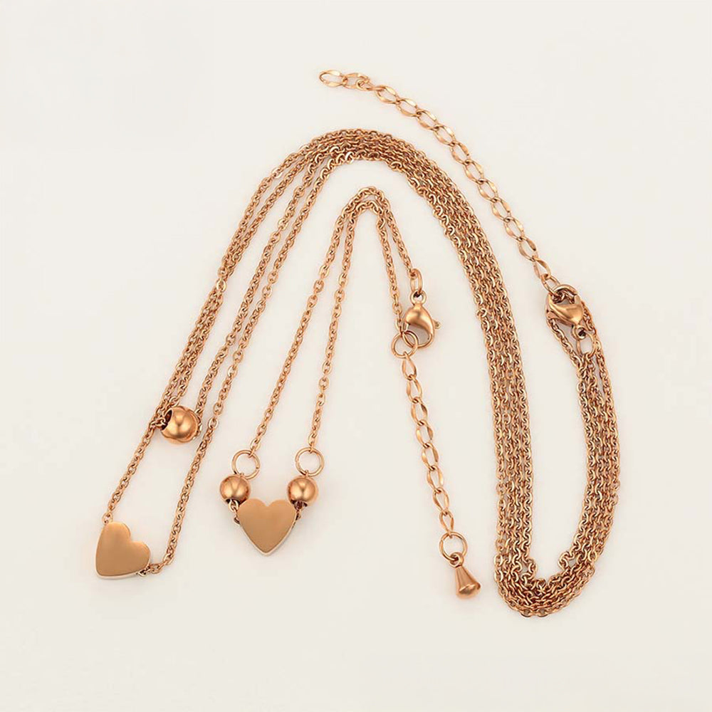 Conjunto de Aleación Bañado en Oro ( Collar +Pulsera ) 7 