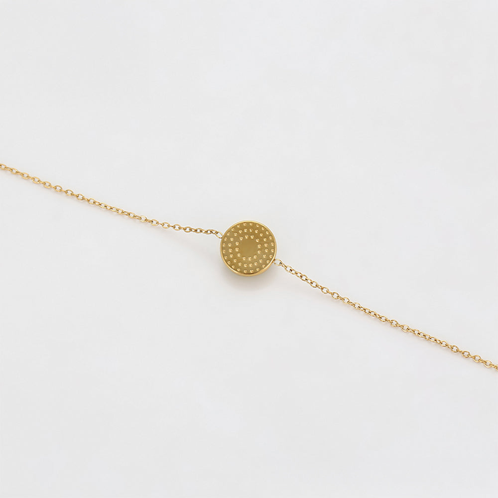 Pulsera de Aleación Bañado en Oro con Cristal Emporia® Verde 6 