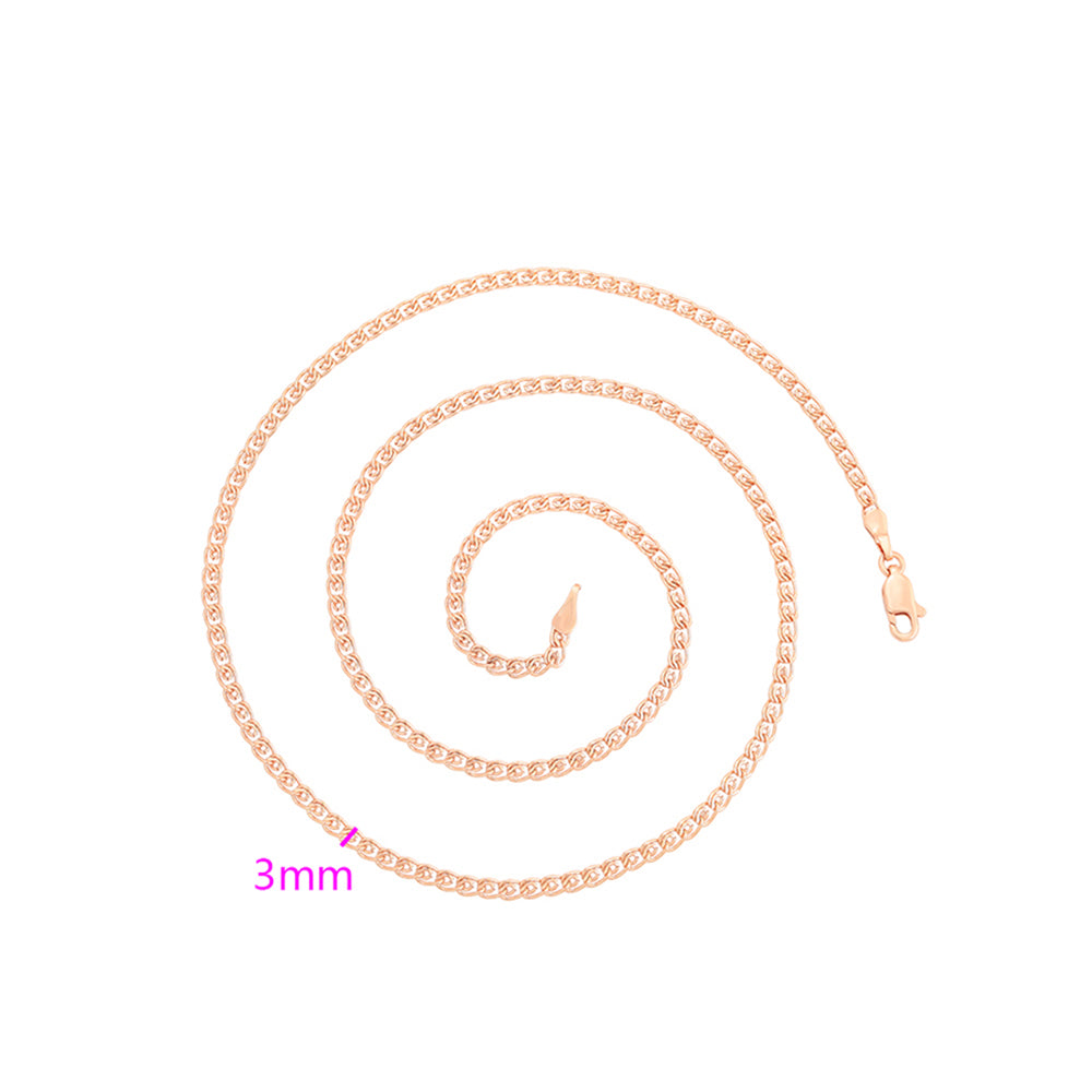 Collar de Aleación Bañado en Oro 3 