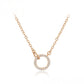 Collar de Aleación Bañado en Oro con Cristal Emporia® Blanco