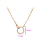 Collar de Aleación Bañado en Oro con Cristal Emporia® Blanco