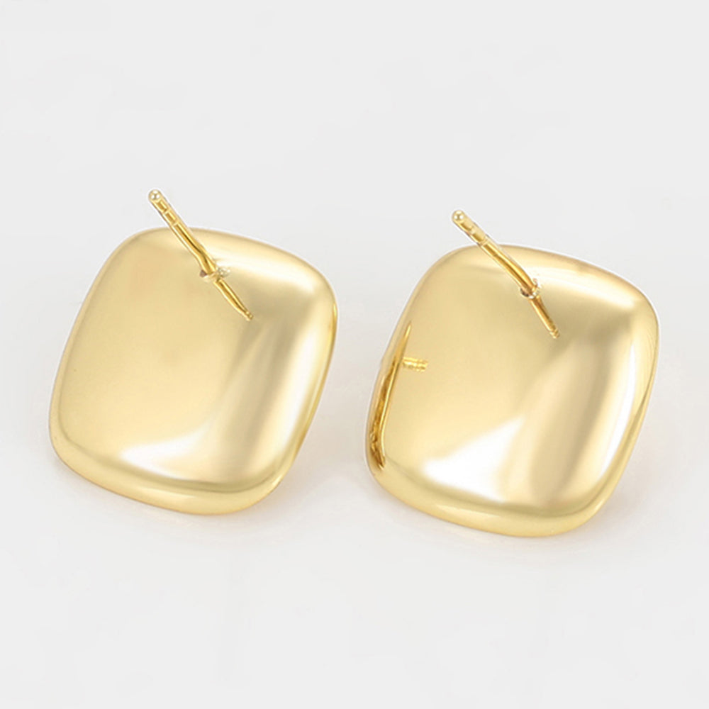 Pendientes de Aleación Bañado en Oro con Perla de cristal y Cristal Emporia® Blanco 4 