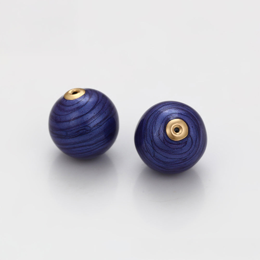Talismán de Aleación Bañado en Oro con Cristal Emporia® Azul 2 