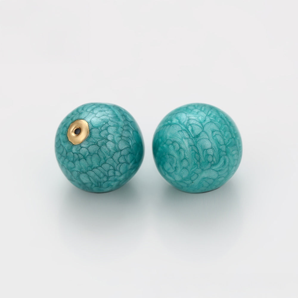 Talismán de Aleación Bañado en Oro con Cristal Emporia® Verde