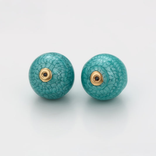 Talismán de Aleación Bañado en Oro con Cristal Emporia® Verde