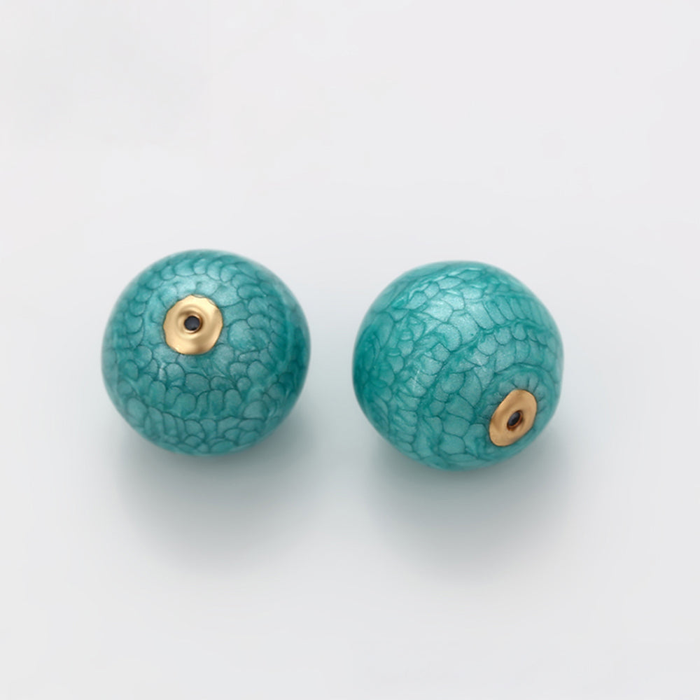 Talismán de Aleación Bañado en Oro con Cristal Emporia® Verde 8 