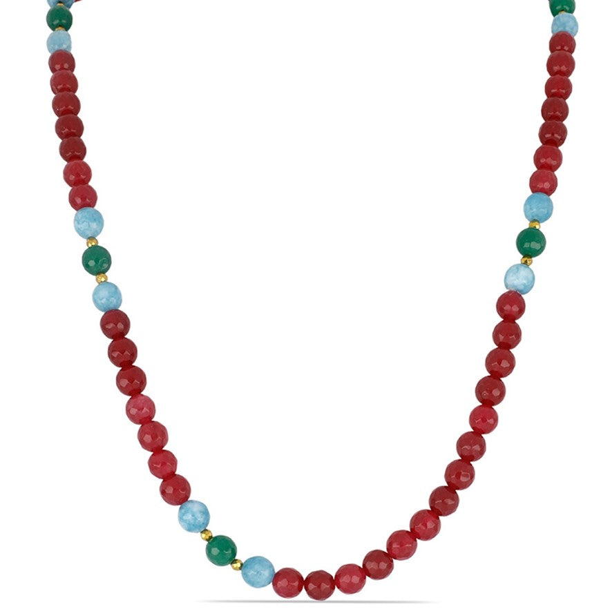 Collar Pepita con Cuarzo de color mezclado y Hematita 1 