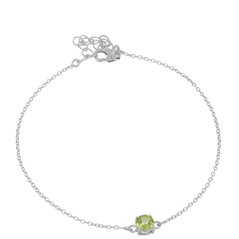 Pulsera de Plata con Peridoto de Changbai 1 