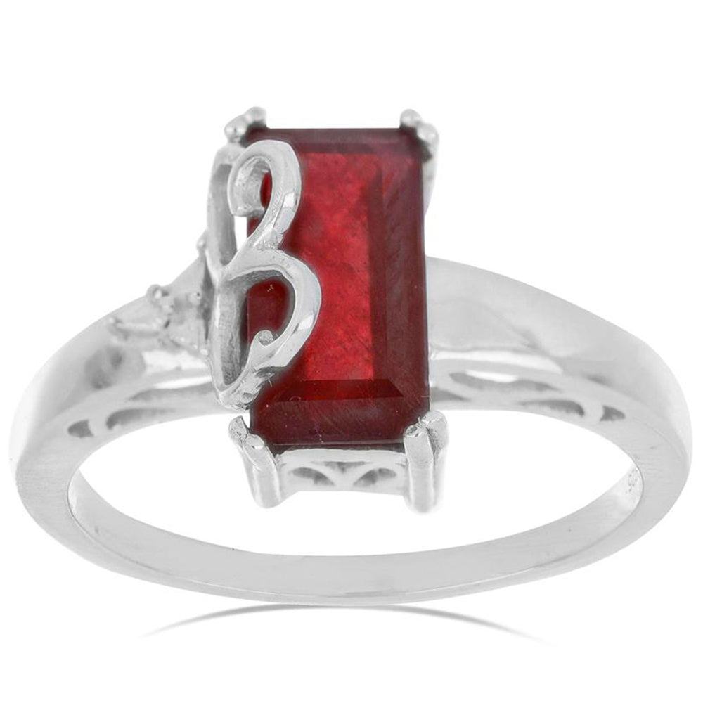 Anillo de Plata con Rubí de Madagascar 2 