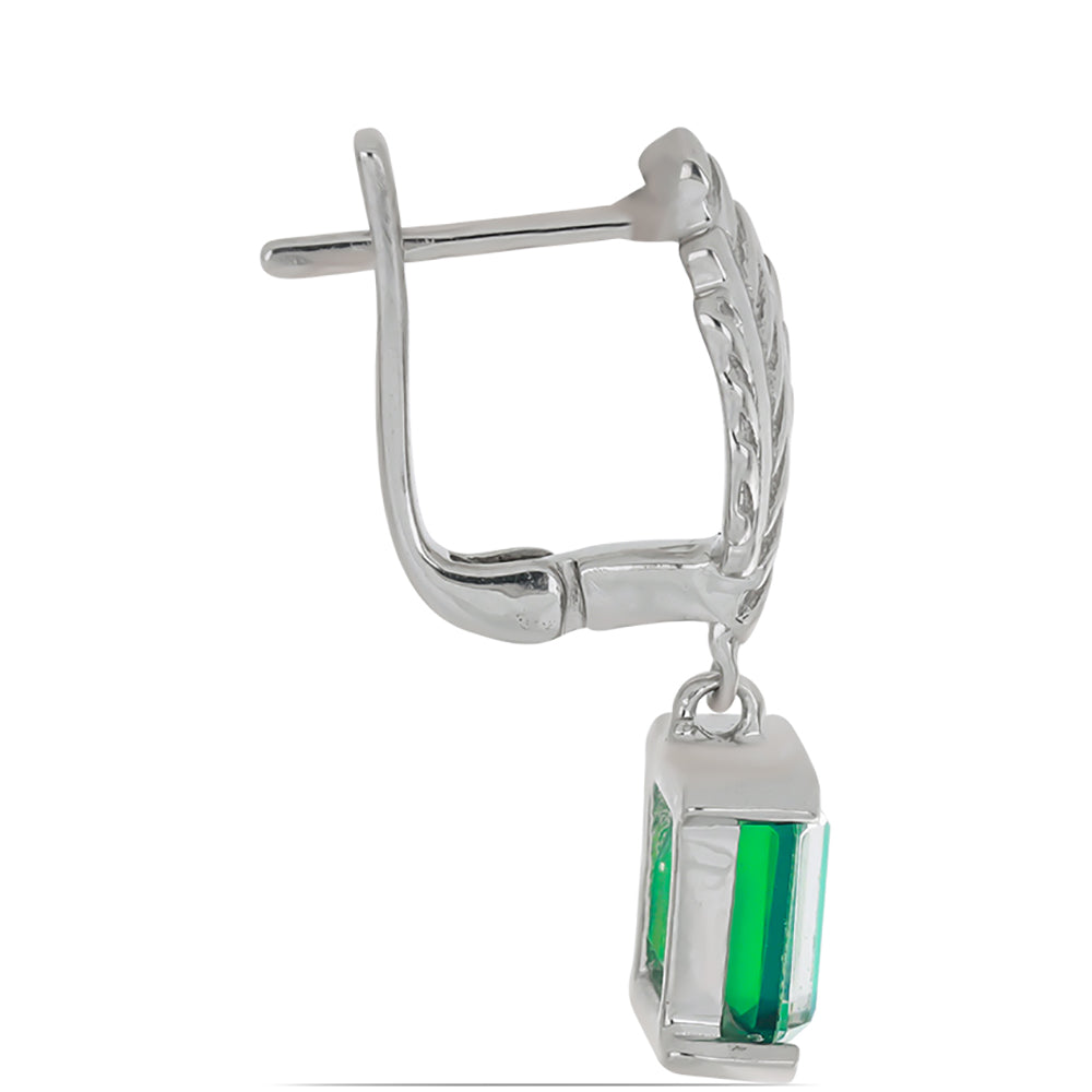 Pendientes de Plata con Cuarzo Pavo Real 2 