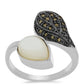 Anillo de Plata con Marcasita de Austria y Madreperla