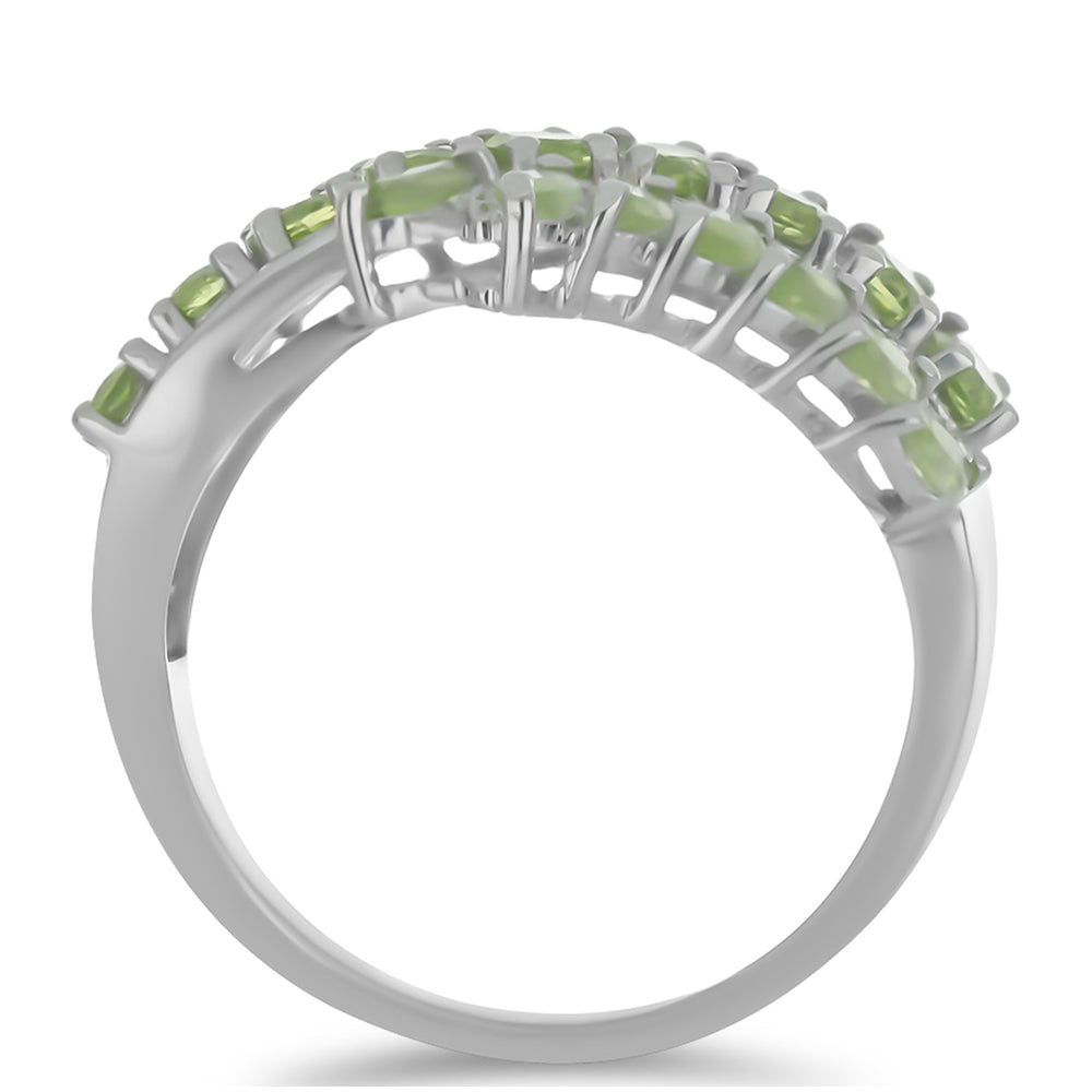 Anillo de Plata con Peridoto de Changbai 2 