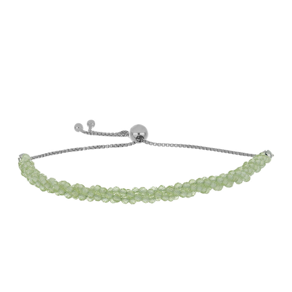 Pulsera de Plata con Peridoto de Changbai 1 