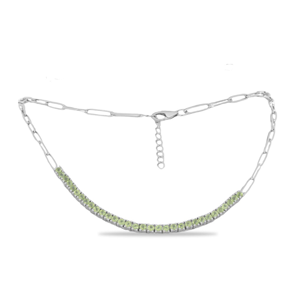 Collar de Plata con Peridoto de Changbai