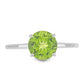 Anillo de Plata con Peridoto de Changbai