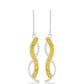 Pendientes de Plata con Diamante Amarillo