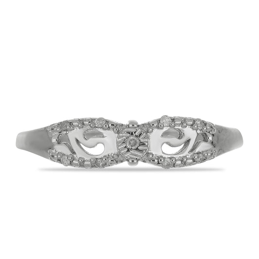 Anillo de Plata con Diamante blanco