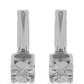 Pendientes de Plata con Diamante blanco