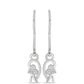 Pendientes de Plata con Diamante blanco