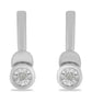 Pendientes de Plata con Diamante blanco