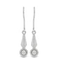 Pendientes de Plata con Diamante blanco