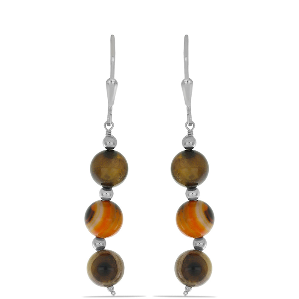 Pendientes de Plata con Jasper de Bumble Bee 1 