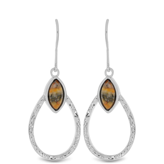 Pendientes de Plata con Jasper de Bumble Bee