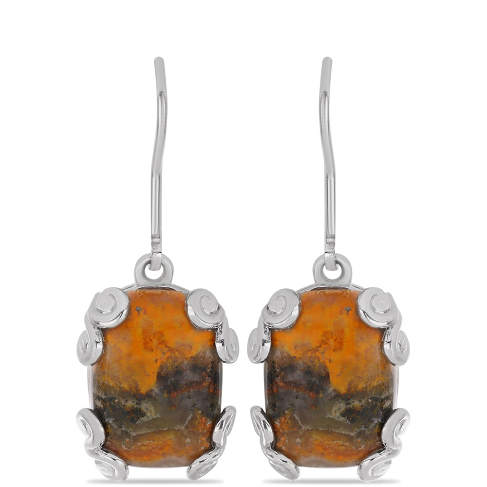 Pendientes de Plata con Jasper de Bumble Bee