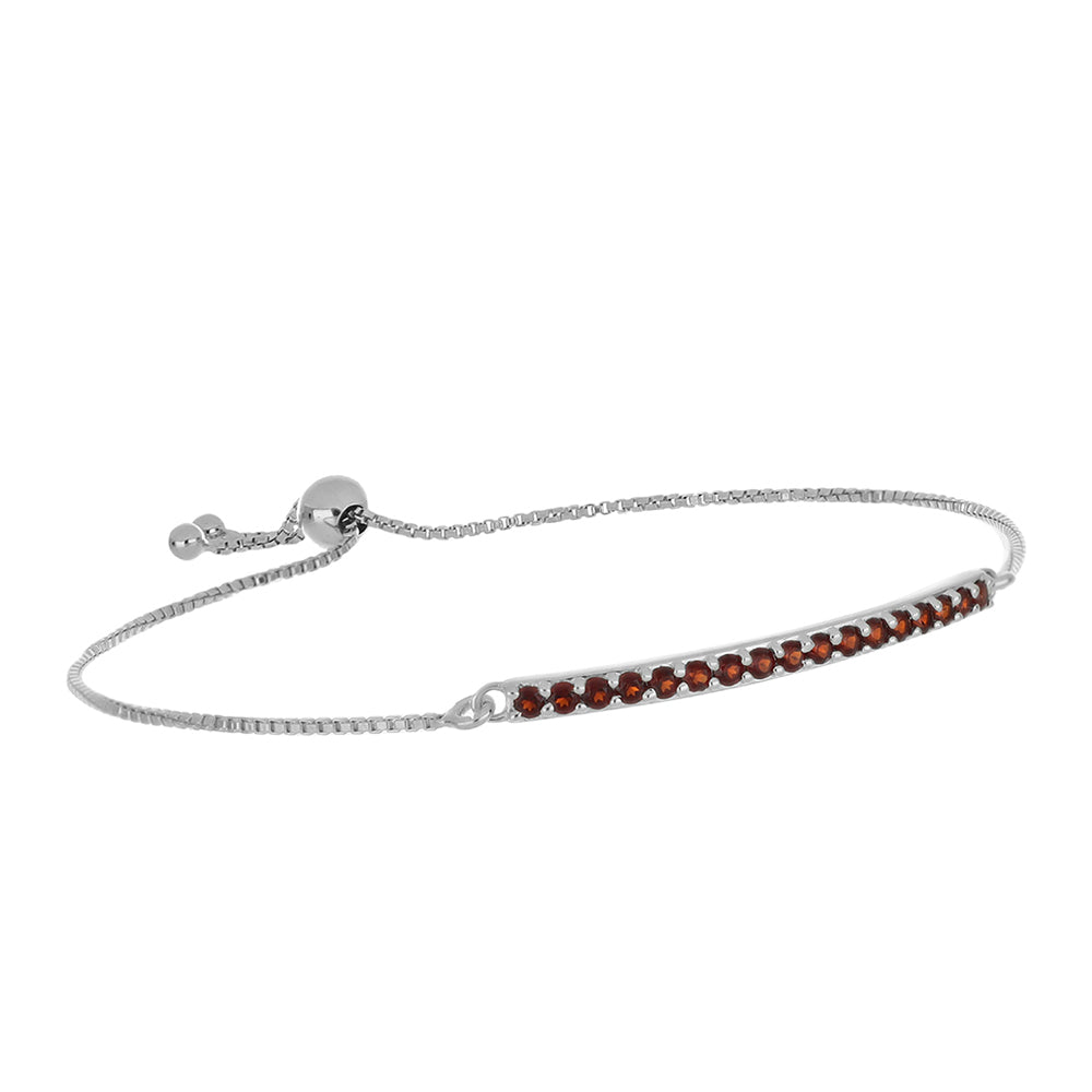 Pulsera de Plata con Granate Barton